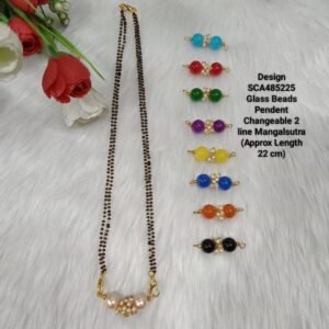 Shivay Creative Arts Glass Beads Pendent Changeable Mangalsutra (SCA485225)