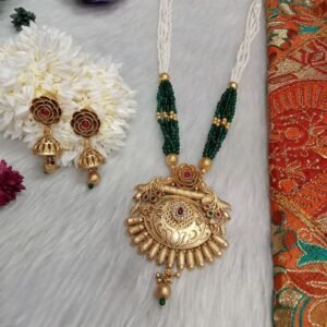 Rajwadi Necklace – Hydro & Jaco Beads Copper Rajwadi Necklace SCARLN126