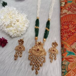 Rajwadi Necklace – Hydro & Jaco Beads Copper Rajwadi Necklace SCARLN133
