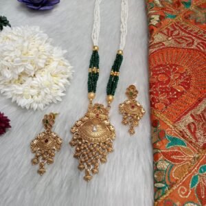 Rajwadi Necklace – Hydro & Jaco Beads Copper Rajwadi Necklace SCARLN123