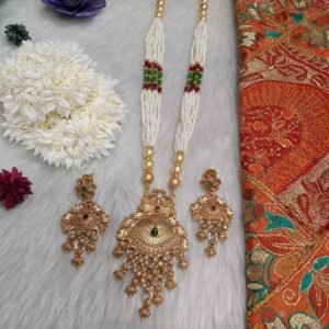 Rajwadi Necklace – Crystal & Jaco Beads Copper Rajwadi Necklace SCARLN123A