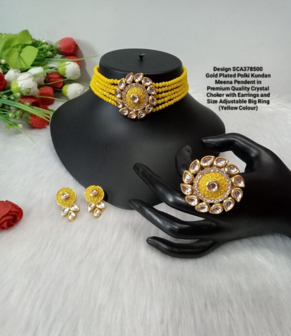 Choker- Anupama Polki Kundan Crystal Choker SCA378500