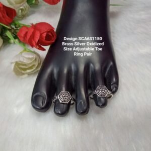 Oxidized Small Toe Ring