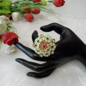 Rajwadi Ring - Gold Plated Rajwadi Polish Copper Ring SCARR42