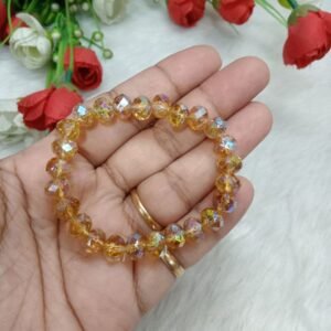 Shivay Creative Arts Rainbow & Pastel Shade Crystal Bracelet (SCA181751)