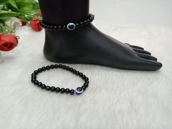 Payal- Black Beads Evil eye Payal (SCA191501)