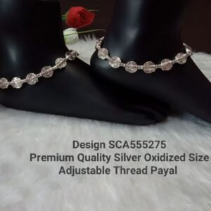 Shivay Creative Arts Premium Quality Silver Oxidized Payal (SCA555275)