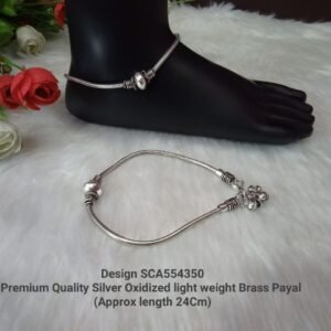 Shivay Creative Arts Premium Quality Silver Oxidized Brass Payal (SCA554350)