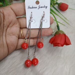 Shivay Creative Arts Premium Quality Silver Plated hanging Shinning Ball Light Western Earrings (SCA201001)