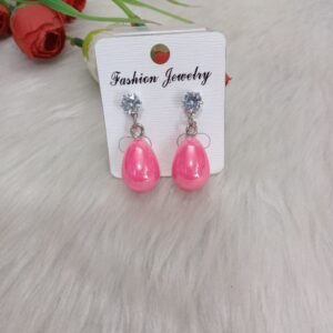 Shivay Creative Arts Premium Quality Silver Metalic hanging Shinning Oval shape Ball Light Western Earrings (SCA211001)
