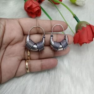 Bali -Silver Oxidized Medium Size Brass Bali SCA25075