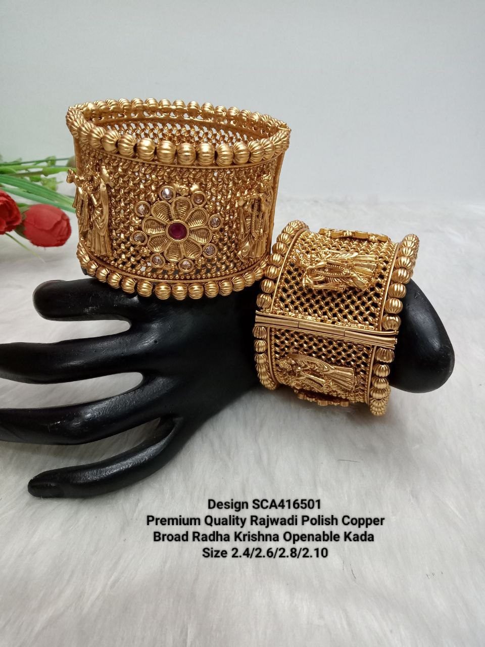 Buy quality 925 silver radha krishna design rakhi in Ahmedabad