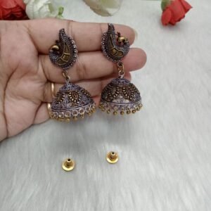 Dual Color Jhumka / Earring