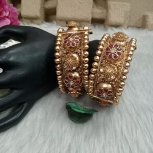 Rajwadi Kada- Rajwadi Polish Copper Broad Openable Kada