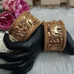 Rajwadi Kada- Laxmi Mata Rajwadi Polish Copper Broad Openable Kada