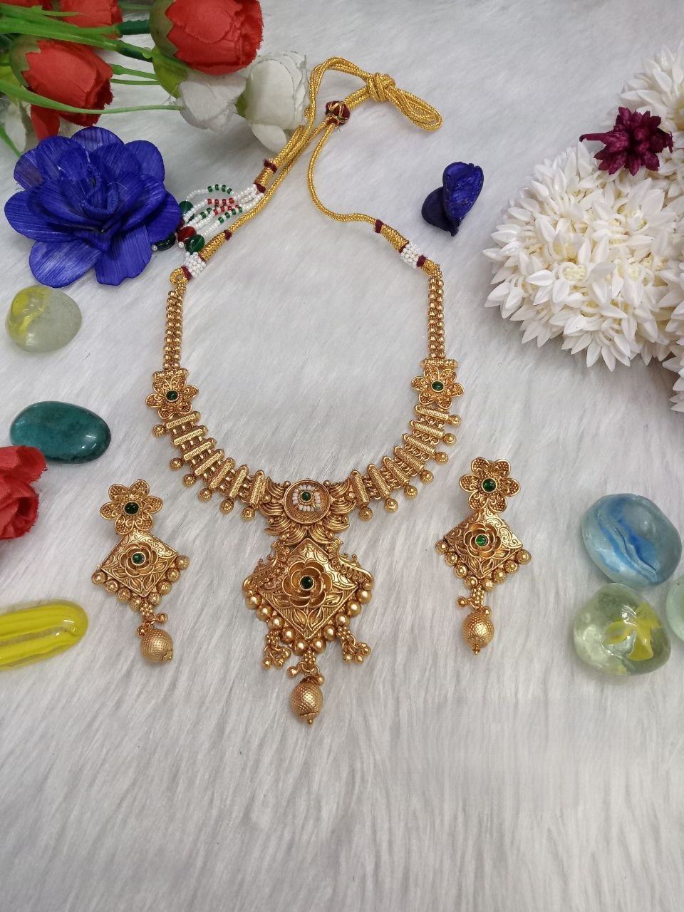 Necklace – Rajwadi Copper Necklace with Earrings