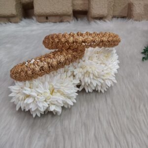 Rajwadi Kada - Gold Plated Rajwadi Polish Designer Kada