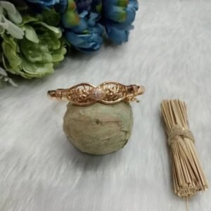 Bracelet - Rose Gold Plated AD Stone Openable Bracelet