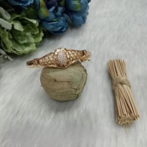 Bracelet - Rose Gold Plated AD Stone Openable Bracelet