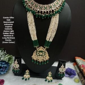 Light Golden Polish Kundan Collection