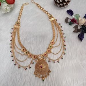Rajwadi Kandora - Copper Gold Plated Rajwadi Polish Waist Belt SCARWK1