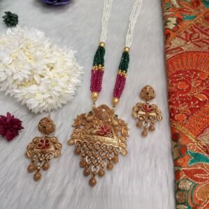 Rajwadi Necklace – Hydro & Jaco Beads Copper Rajwadi Necklace SCARLN131