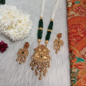 Rajwadi Necklace – Hydro & Jaco Beads Copper Rajwadi Necklace SCARLN134