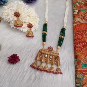 Rajwadi Necklace – Hydro & Jaco Beads Copper Rajwadi Necklace SCARLN125
