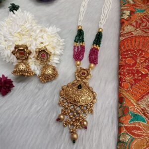 Rajwadi Necklace – Hydro & Jaco Beads Copper Rajwadi Necklace SCARLN135