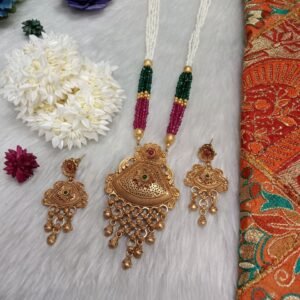Rajwadi Necklace – Hydro & Jaco Beads Copper Rajwadi Necklace SCARLN129