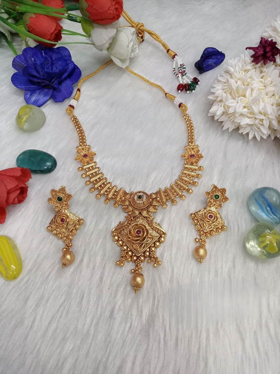 Necklace – Rajwadi Copper Necklace with Earrings