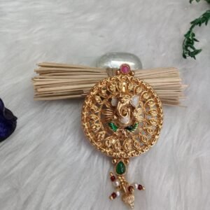 Saree Pin - Gold Plated Copper Rajwadi Saree Pin