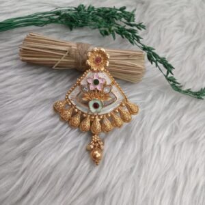 Saree Pin - Gold Plated Copper Rajwadi Saree Pin