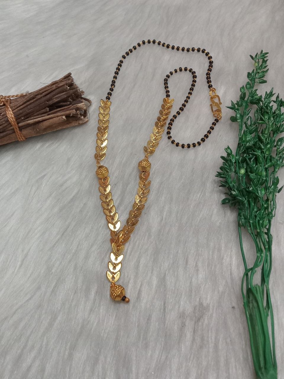 Mangalsutra- Gold Plated Brass Short Mangalsutra
