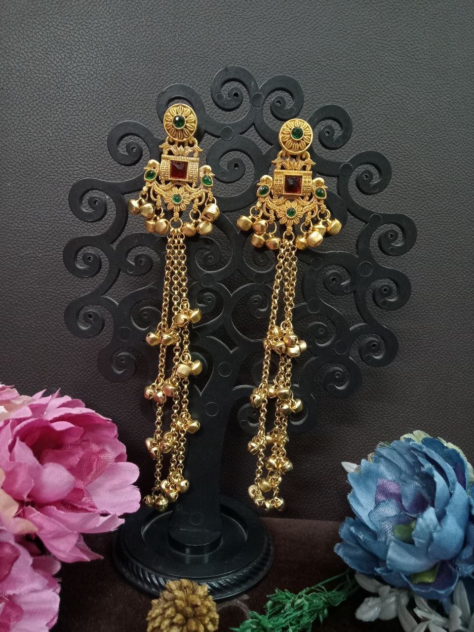 Kashmiri Earrings – Gold Plated Kashmiri Earrings