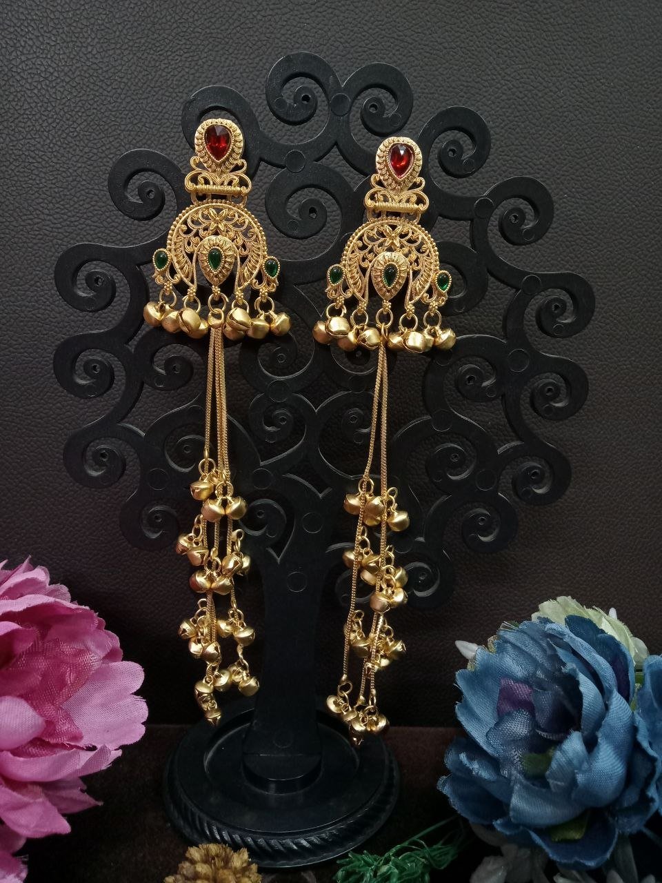 Kashmiri Earrings – Gold Plated Kashmiri Earrings