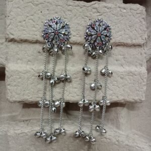 Oxidized Kashmiri Earrings