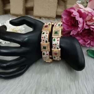 Rajwadi Kada - Gold Plated Rajwadi Look alike Openable Kada
