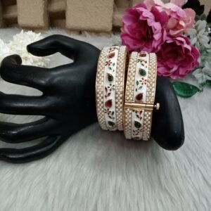 Rajwadi Kada - Gold Plated Rajwadi Look alike Openable Kada