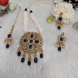 Monalisa Necklace - Gold Plated AD Monalisa long Necklace
