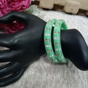 Acrylic Kada - Acrylic Pista Stone Studded kada