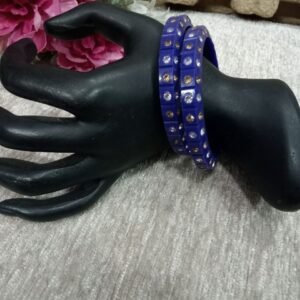 Acrylic Kada - Acrylic Blue Stone Studded kada