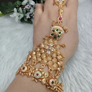 Hathfool - Gold Plated Copper Rajwadi Hathfool for Single Hand SCARHF1
