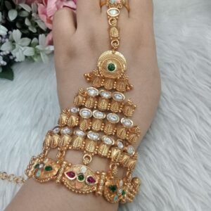 Hathfool - Gold Plated Copper Rajwadi Hathfool for Single Hand SCARHF2