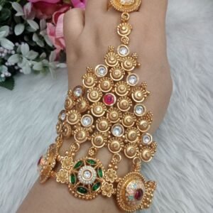 Hathfool - Gold Plated Copper Rajwadi Hathfool for Single Hand SCARHF3