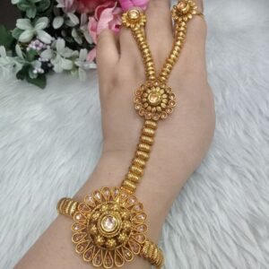 Hathfool - Gold Plated Copper Rajwadi Hathfool for Single Hand SCARHF4