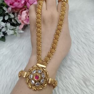 Hathfool - Gold Plated Copper Rajwadi Hathfool for Single Hand SCARHF5