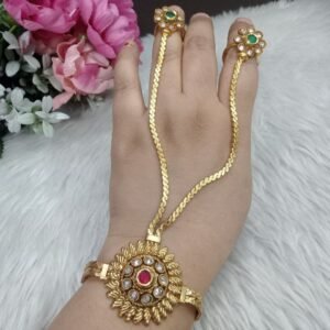Hathfool - Gold Plated Copper Rajwadi Hathfool for Single Hand SCARHF6