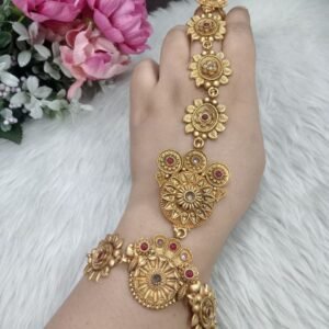 Hathfool - Gold Plated Copper Rajwadi Hathfool for Single Hand SCARHF9